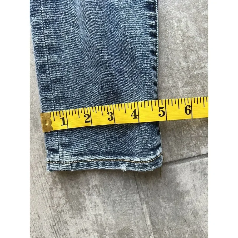 Gap Kids Boy Stretch Denim Jeans Washwell Straight Leg Light Wash 6 Slim School.